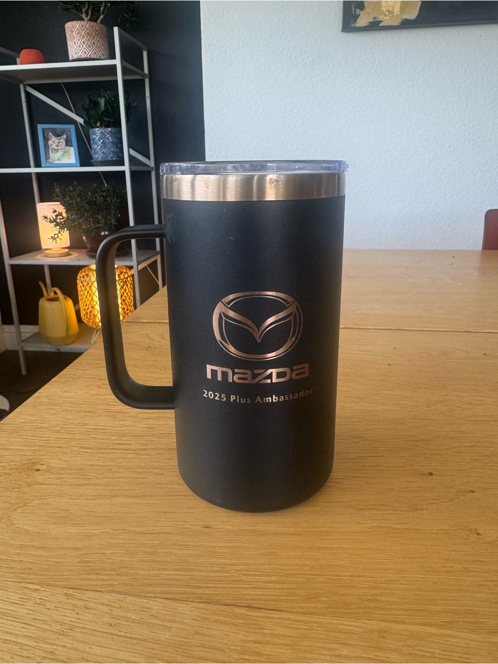 Black Mazda Insulated Travel Mug